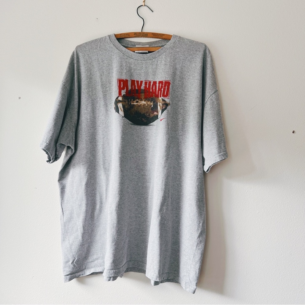 Nike football Gray T-Shirt‎ size XXL